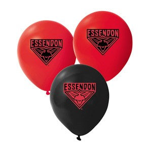 AFL Essendon Balloons 25pk