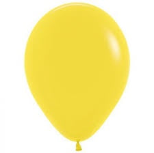 12 cm Fashion Yellow Latex Balloon bag of 100