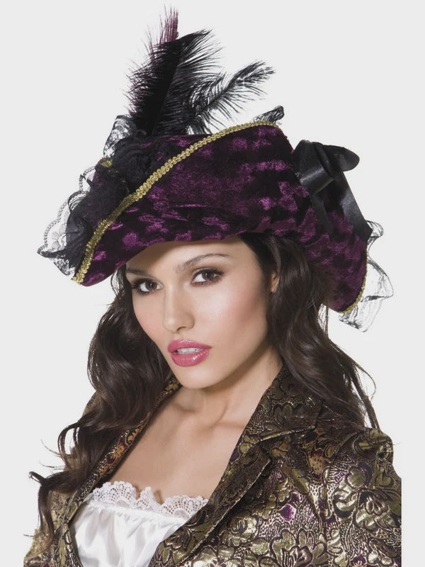Fever Marauding Purple Pirate Hat
