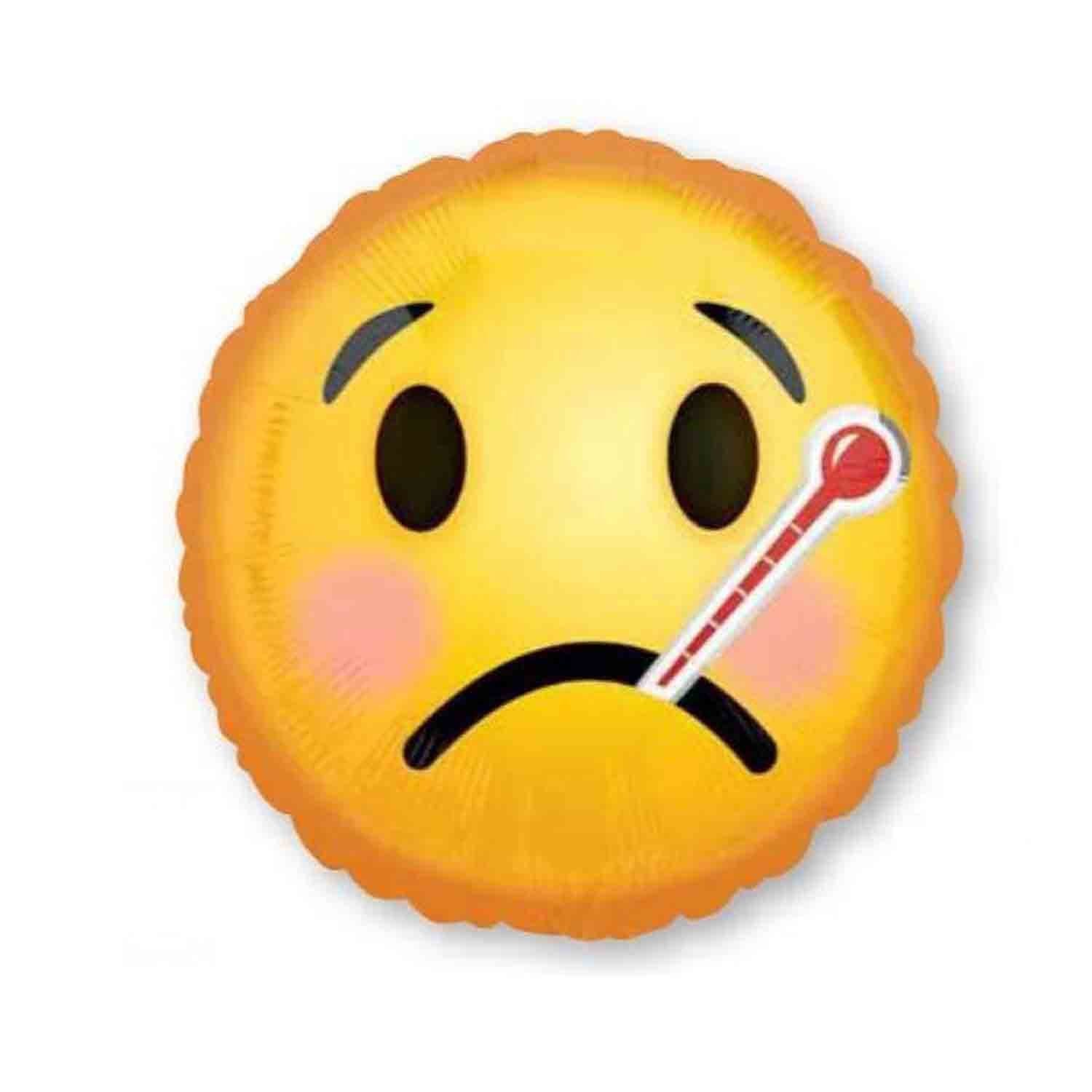 Emoticons Get Well Foil Balloon
