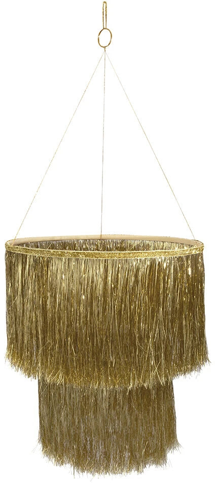 Meri Meri Gold Tinsel Chandelier