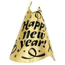 Happy New Year Foil Gold Hat