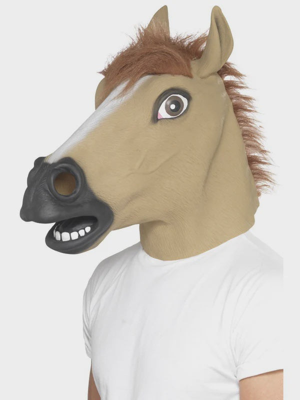 Brown Latex Horse Mask