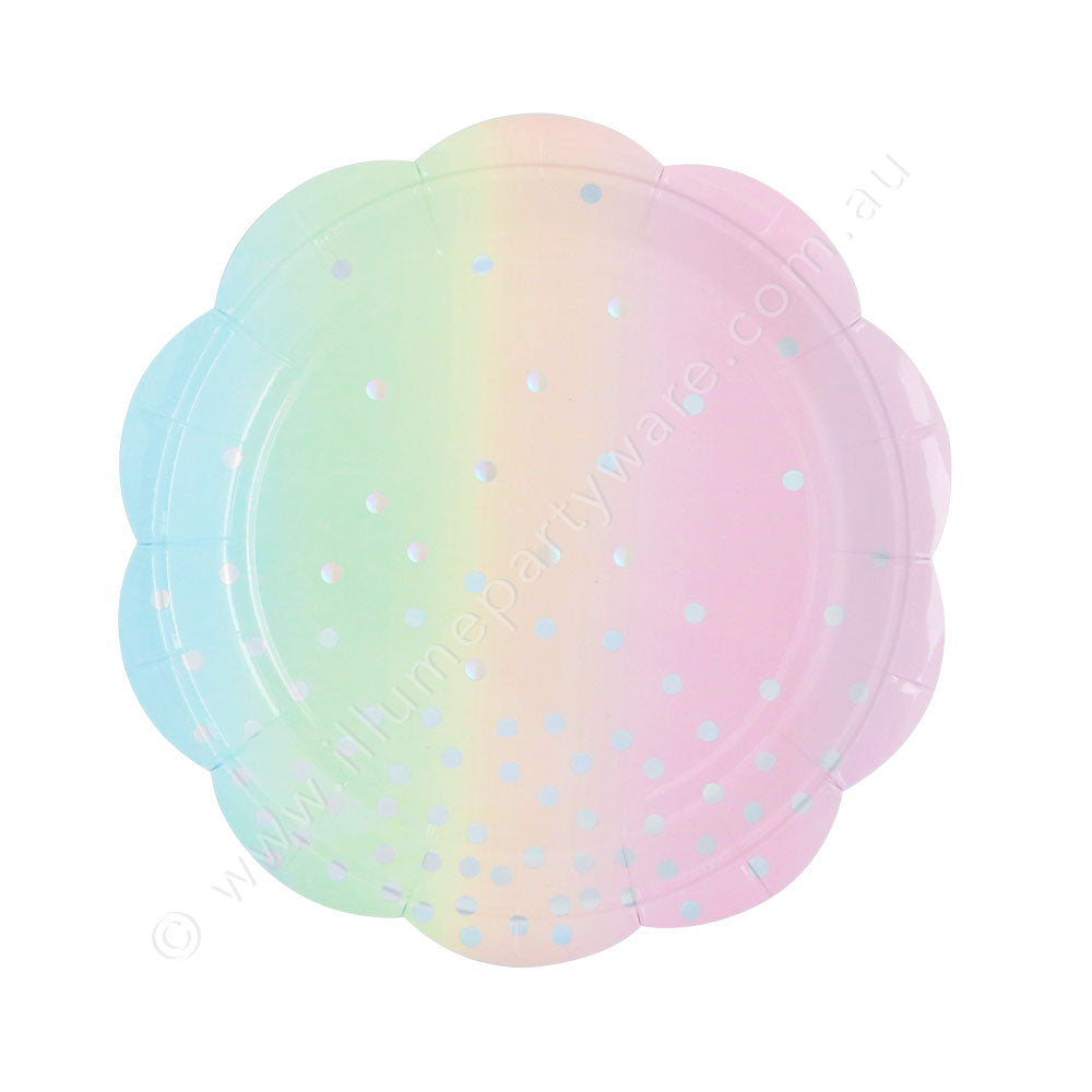 Illume Pastel Iridescent Dessert Plates