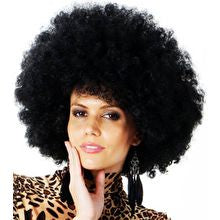 Jumbo Black Afro 70s Disco Costume Wig - Unisex