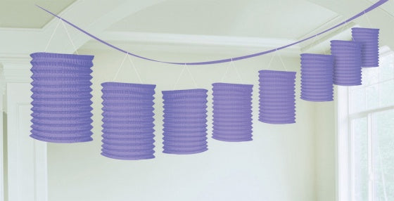 Purple Paper Lantern Garland