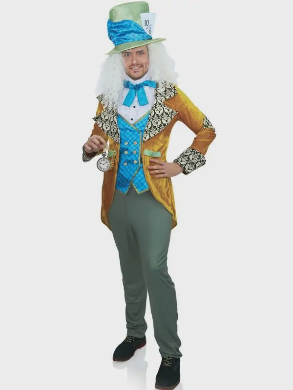 Classic Mad Hatter 4 Piece Costume