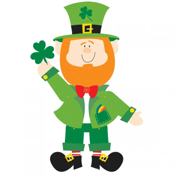 St Patrick's Day Leprechaun Jointed Cutout