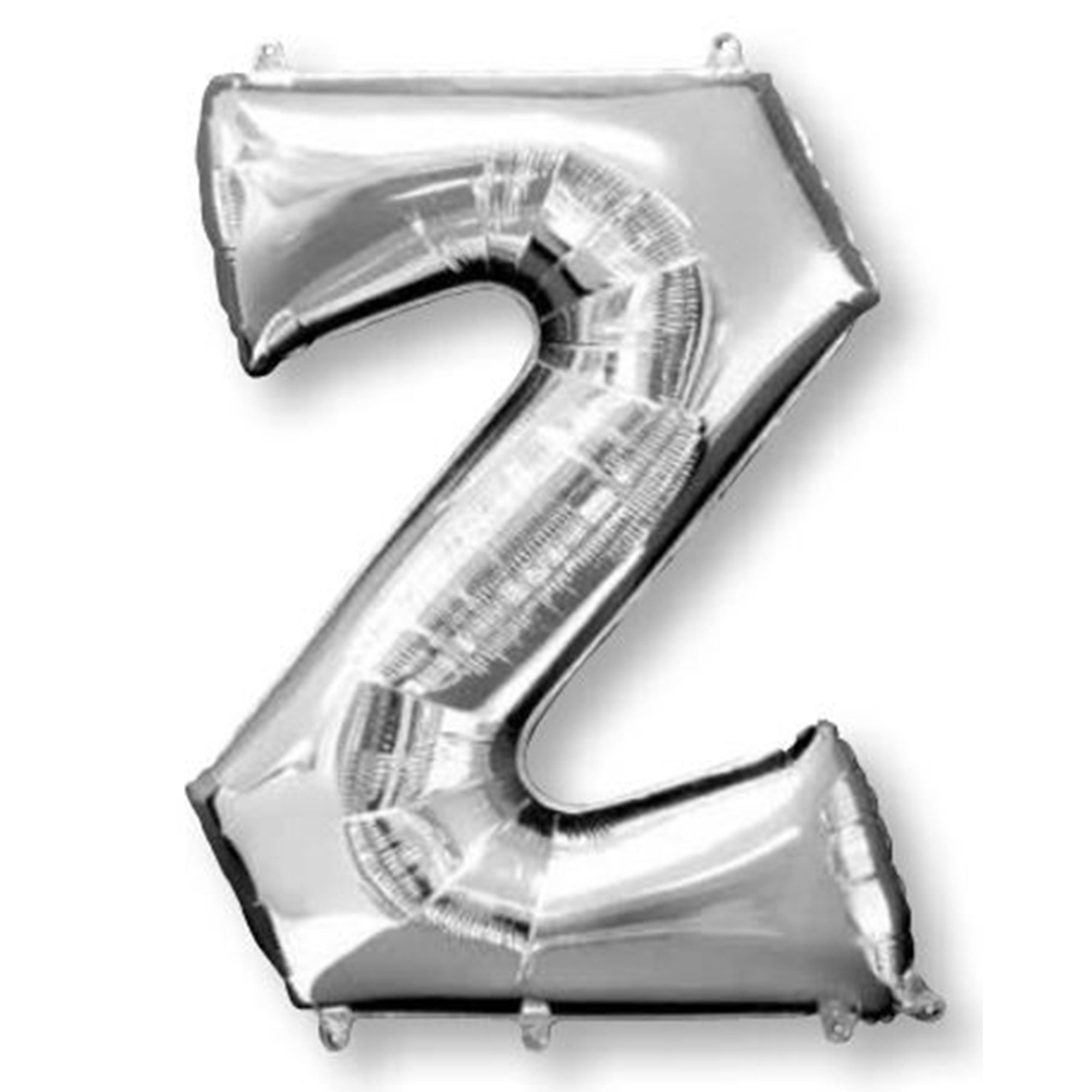 Silver Letter Z Supershape Foil Balloon