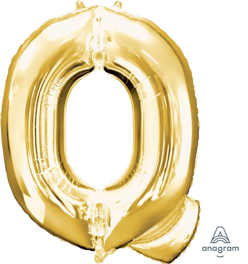 Gold Letter Q  Supershape Foil Balloon
