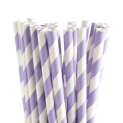 Lilac Paper Straws