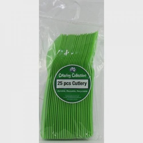 Lime Green Plastic Spoon Pack of 20