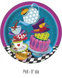 Mad Hatter Tea Party Dinner Plates