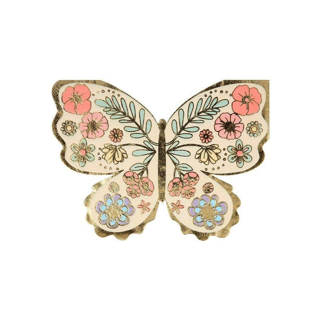 Meri Meri Floral Butterfly Napkins Pack of 16