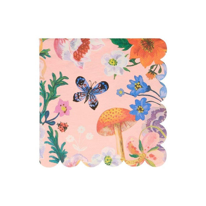 Meri Meri Nathalie L'Ete Flora Beverage Napkins Pack of 20