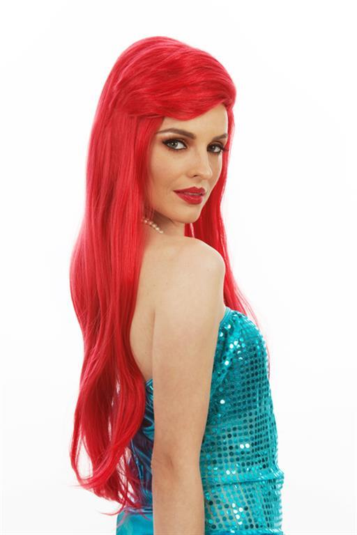 Mermaid Beauty Long Red Costume Wig