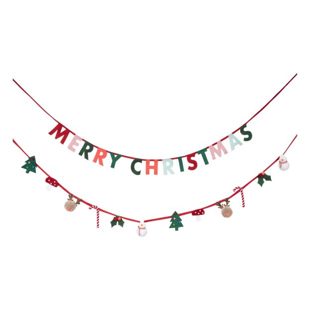 Meri Meri Festive Pom Pom Christmas Garland