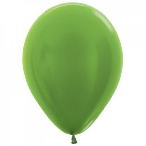 Metallic Lime Green 30cm Latex Balloons Pack of 100