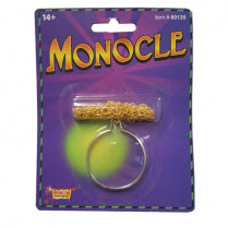 Monocle with Gold Chain