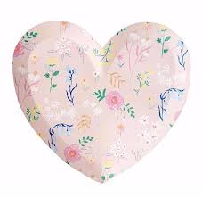 Meri Meri Wildflower Heart Plate Small