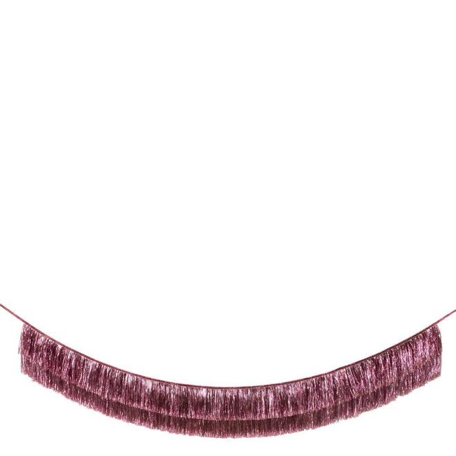 Meri Meri Pink Tinsel Fringe Garland