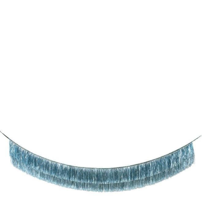 Meri Meri Blue Tinsel Fringe Garland