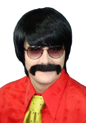 Mod Guy 70s Black Wig