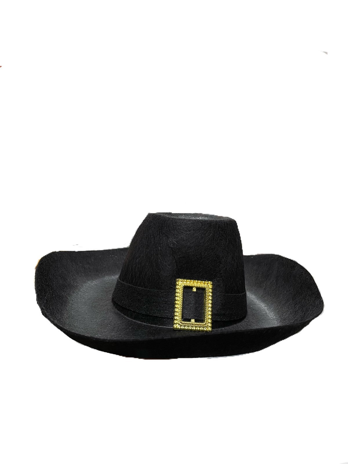 Black Buckle Hat