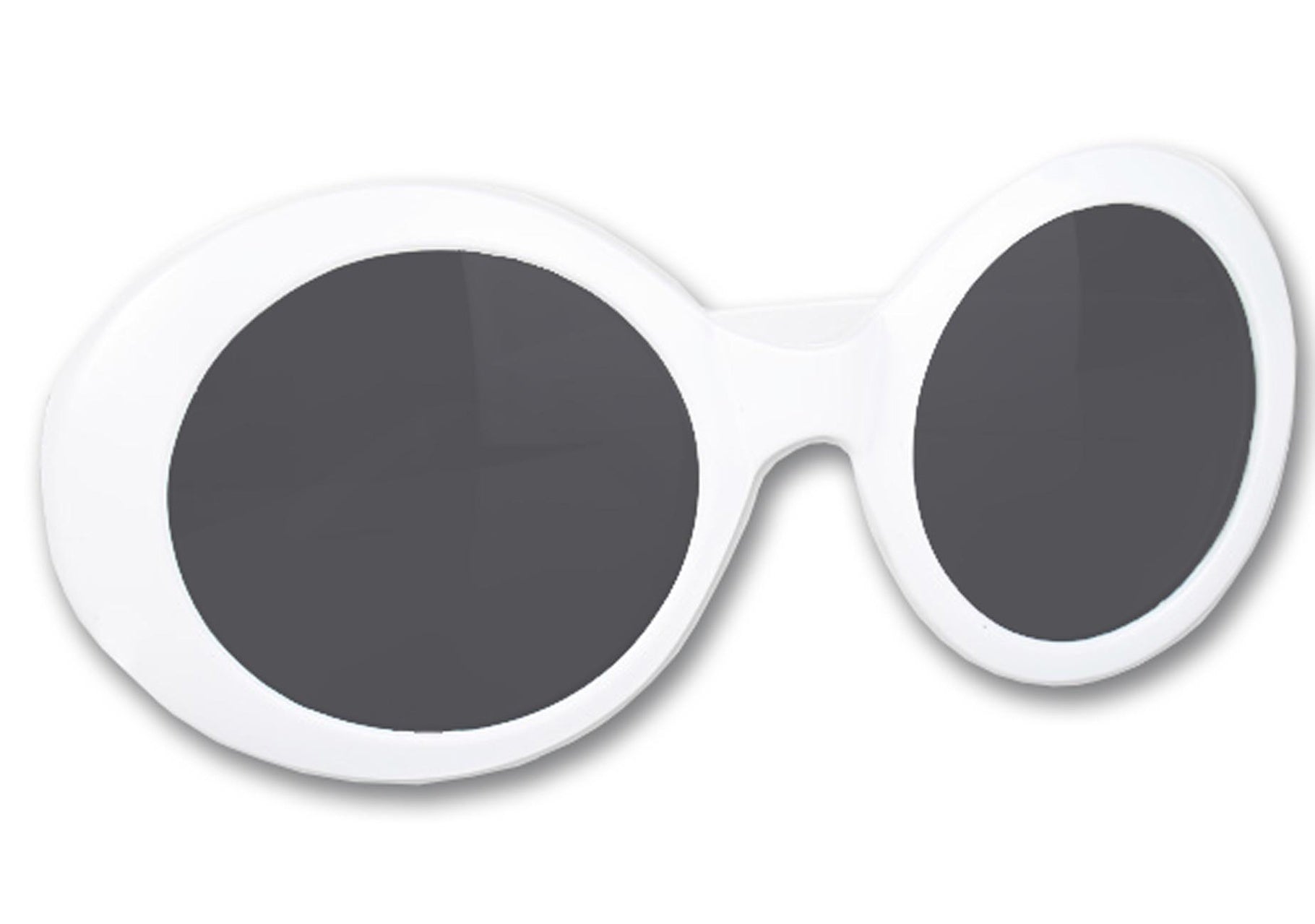 Grace Kelly White Round Sunglasses