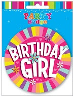 Birthday Girl Badge 1pk