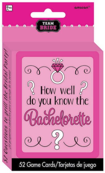 How Well Do U Know? Bachelorette Party Game