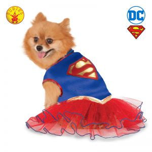 Supergirl Tutu Dress Dog Costume