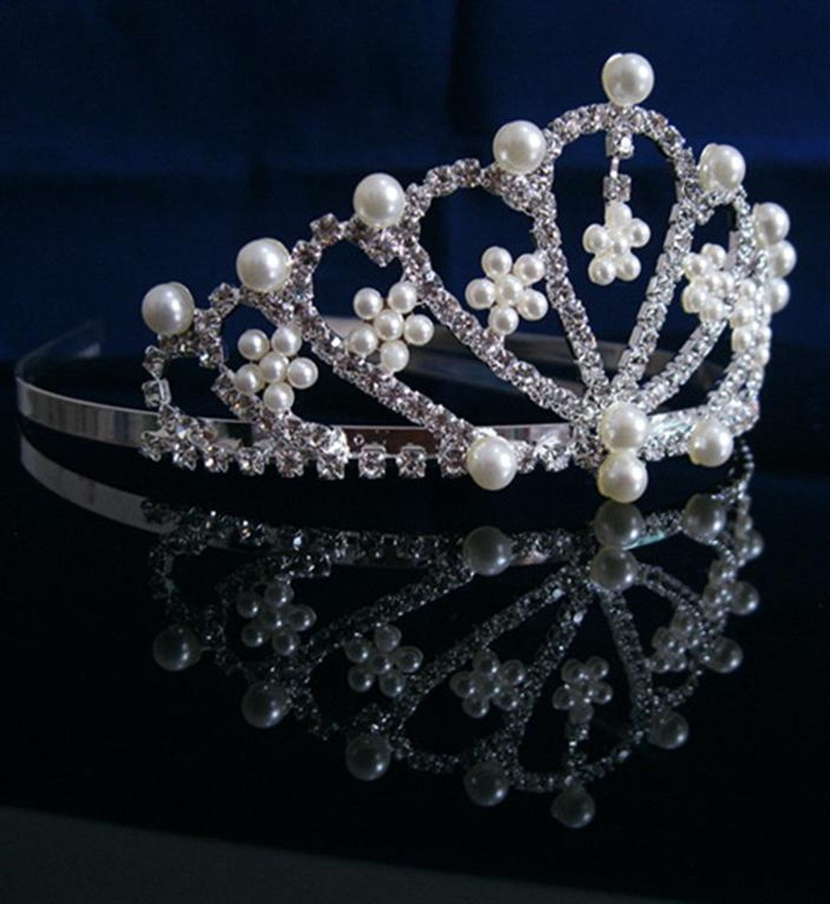 Deluxe Rhinestone Tiara Crown