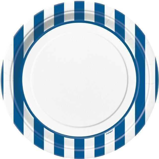 Blue Stripes Dinner Plate 9inch - Pack of 8