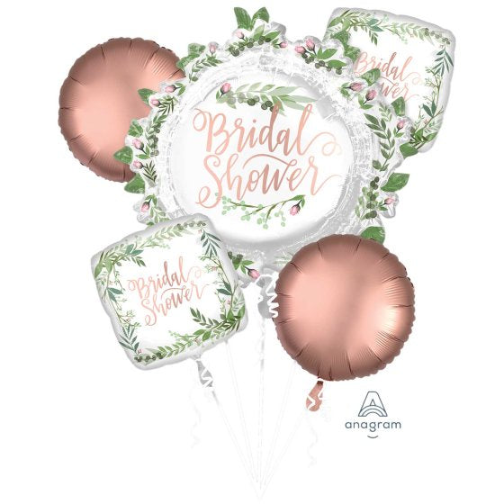 Bouquet Love & Leaves Bridal Shower Foil Balloons