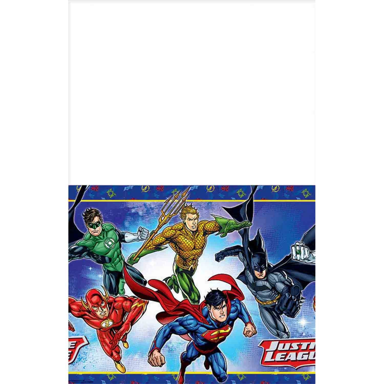 Justice League Rectangle Tablecover 1.37m x 2.43m