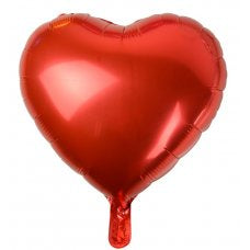 Red Heart Shape Foil Balloon 18inch (46cm)