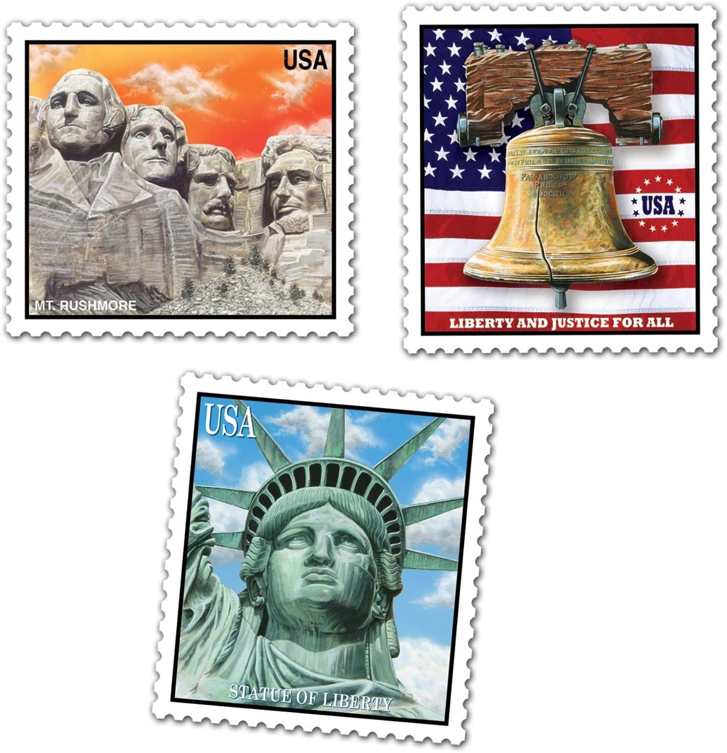 Patriotic Stamp Cutouts