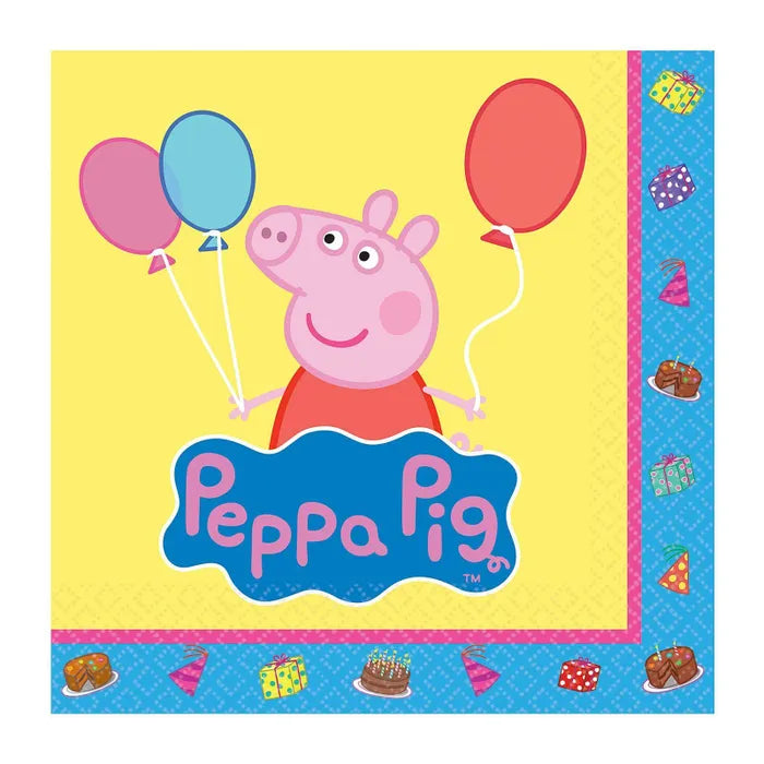 Peppa Pig Beverage Napkins Pack of 16