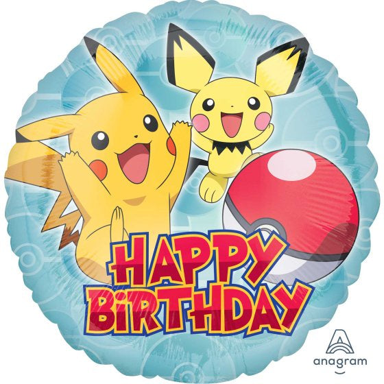 Pokémon Happy Birthday  Foil Balloon