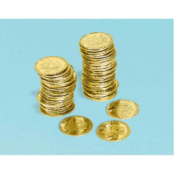 Gold Pirate Coins