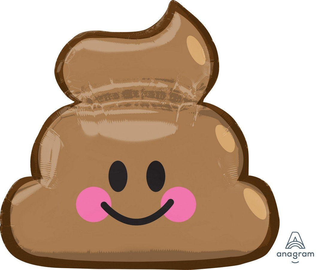 Poop Emoji SuperShape Balloon