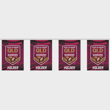 QLD State Of Origin Bunting 5m