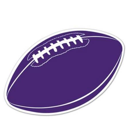 Football Cutout Purple