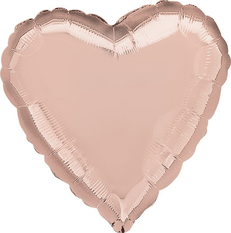 Rose Gold Heart Foil