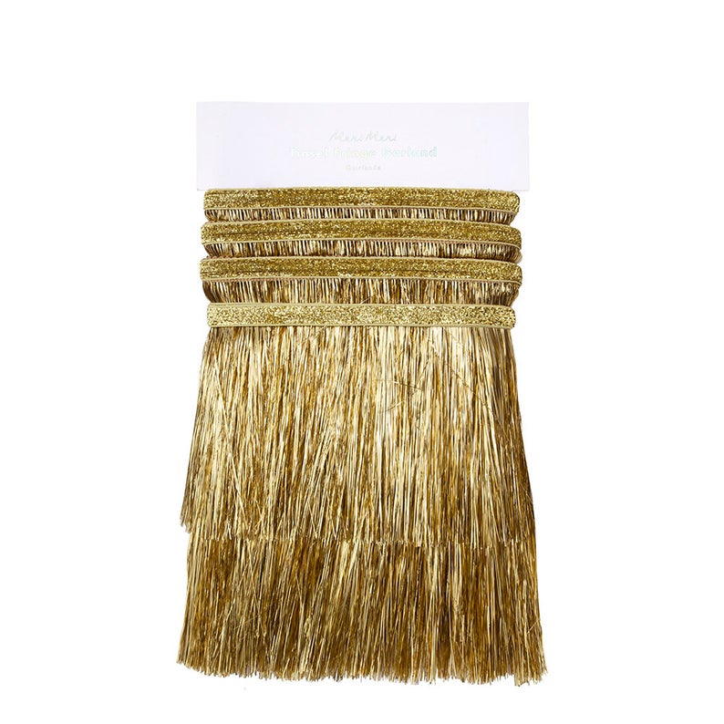 Meri Meri Gold Tinsel Fringe Garland