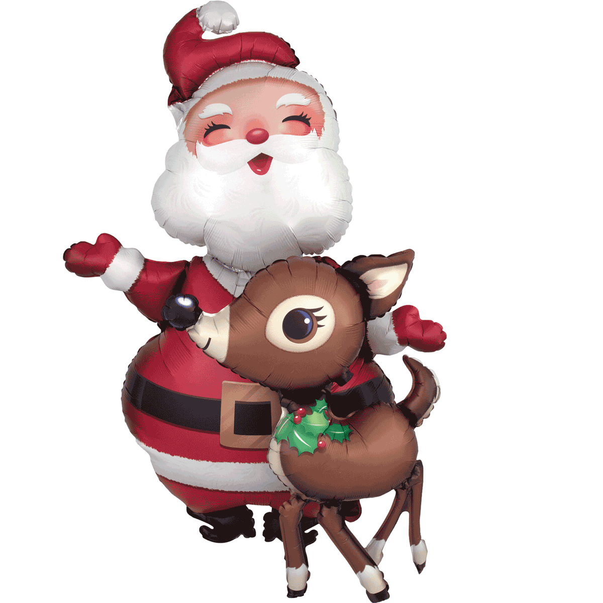 Christmas Santa and Reindeer Airwalker