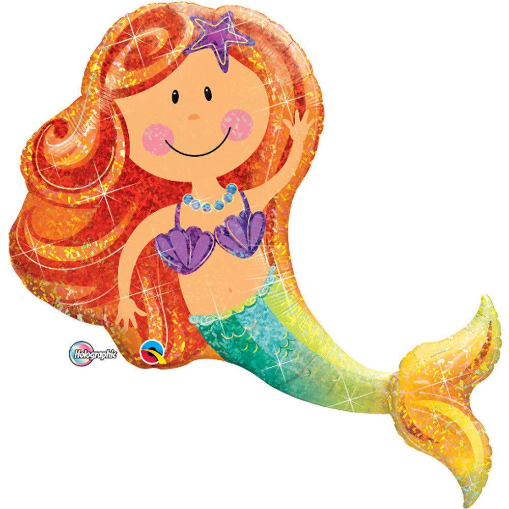 Mermaid Holographic 97cm Supershape