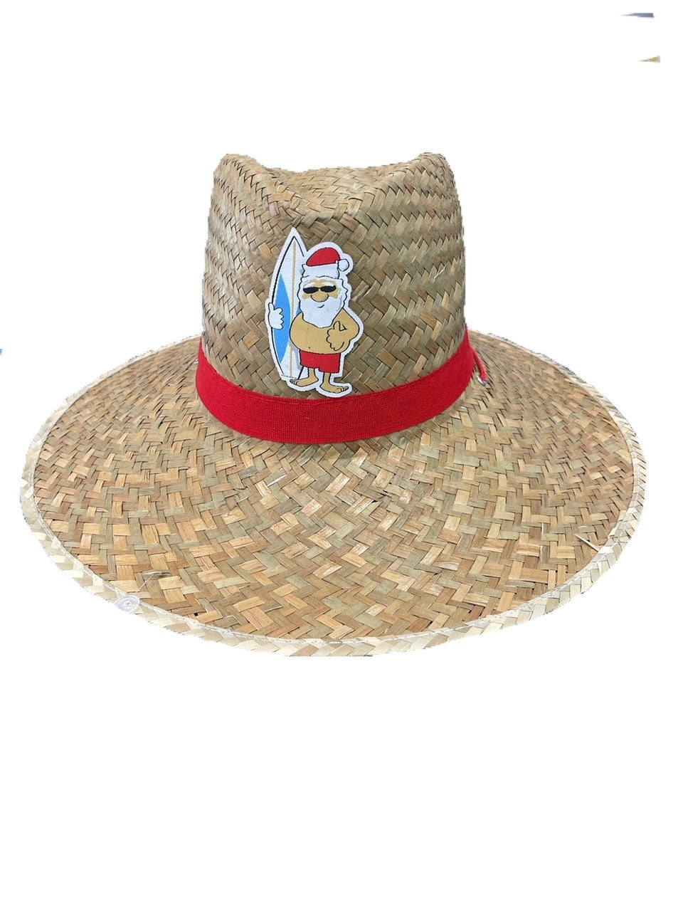 Christmas Surfing Santa Woven Hat