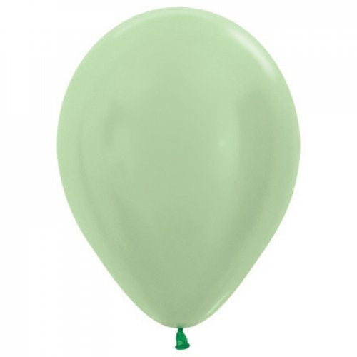 Satin Green 30cm Latex Balloons Pack of 25